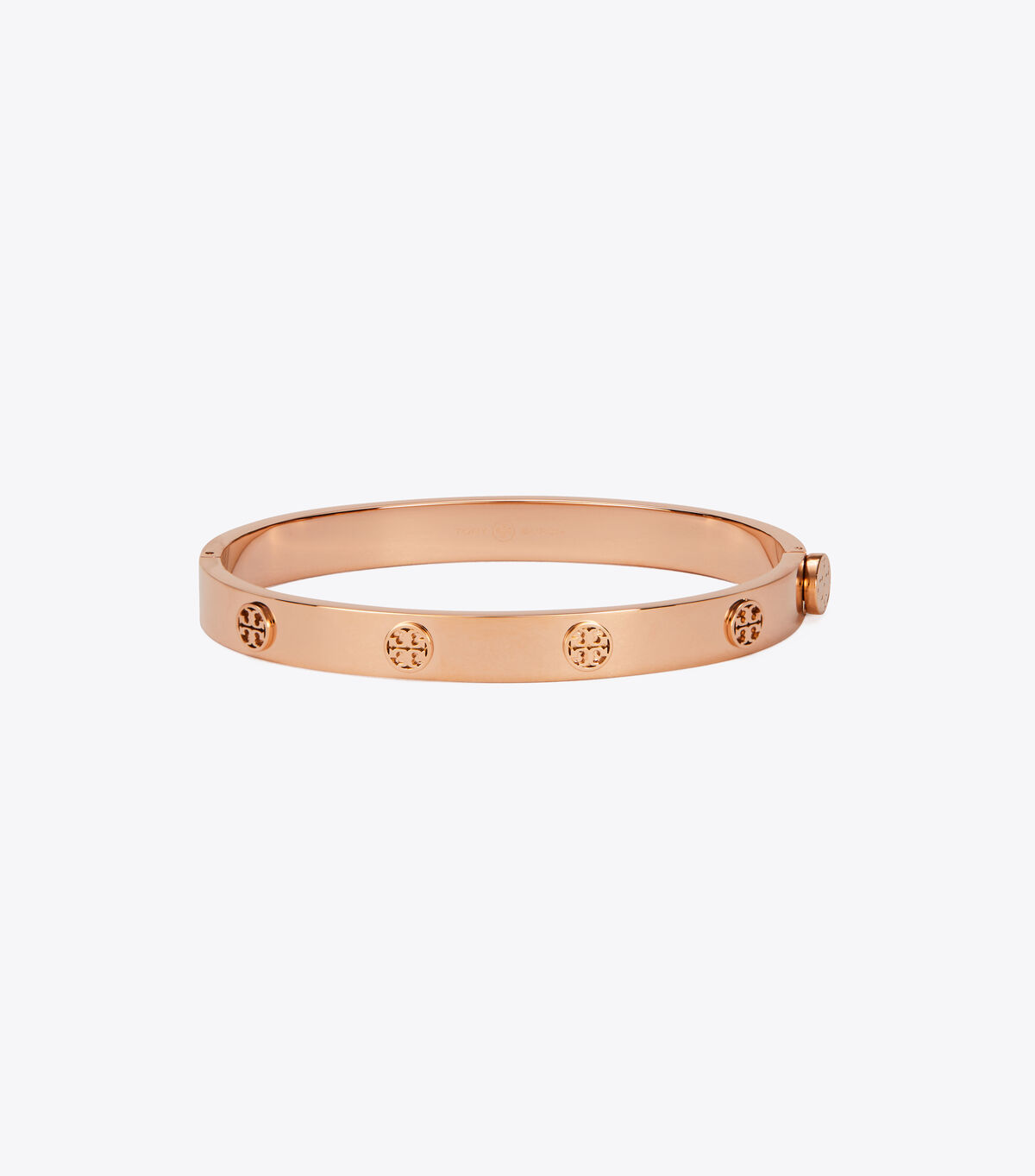 Rose Gold Tory Burch Miller Stud Hinge 7mm Women\'s Bracelet | OUTLET-79215489