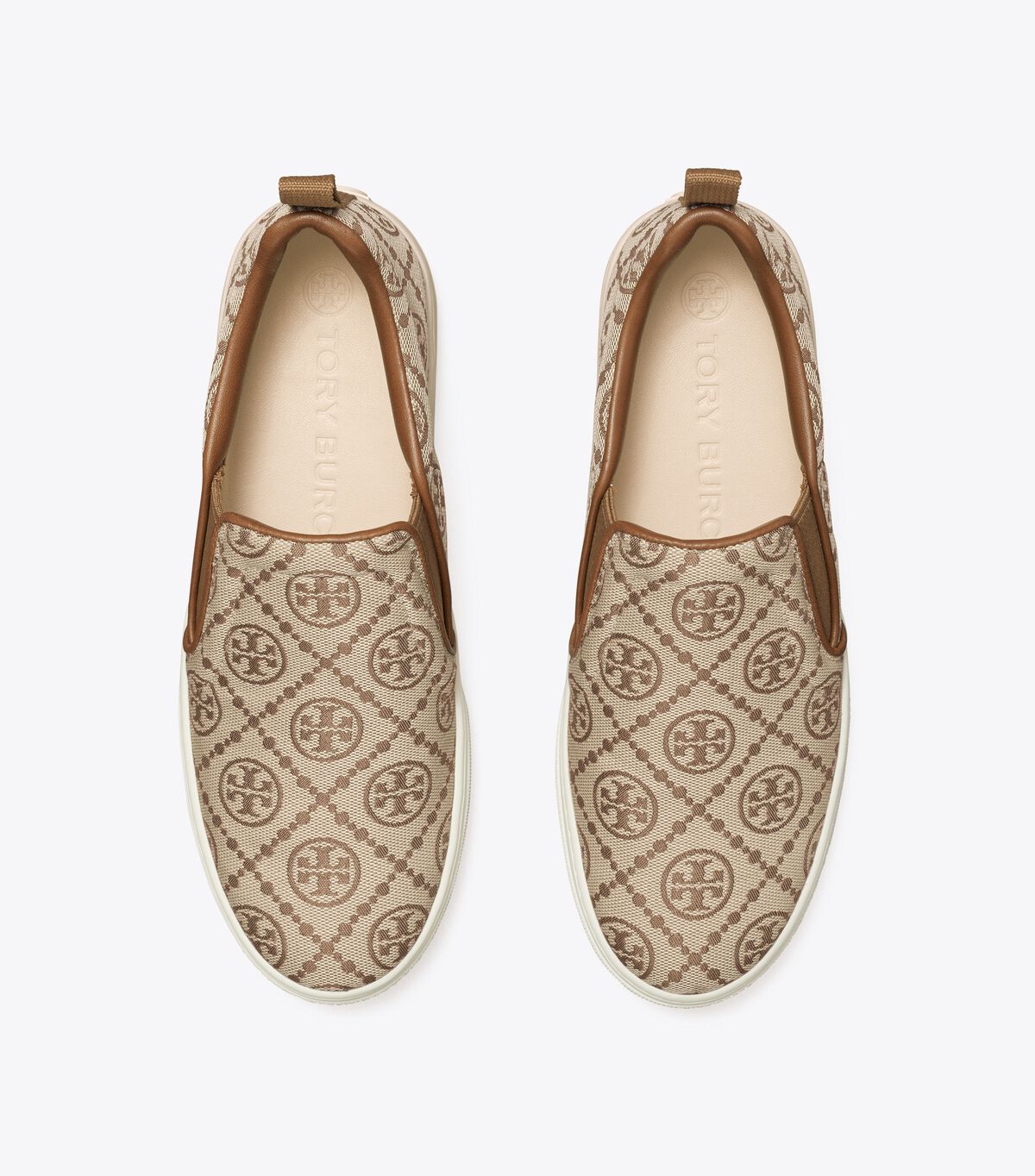 Royal Brown Tory Burch T Monogram Slip-on Women's Sneakers | OUTLET-43607899