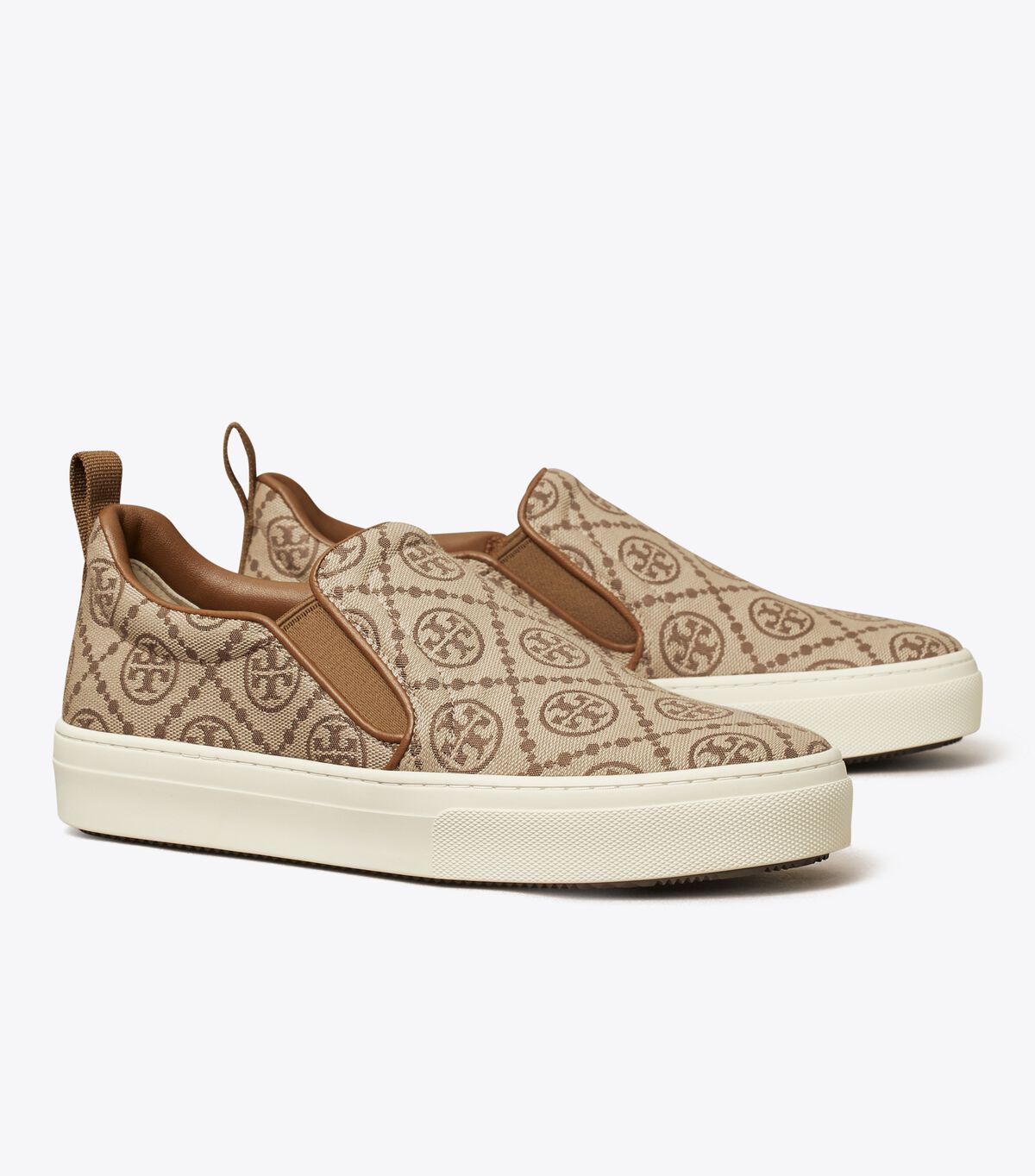 Royal Brown Tory Burch T Monogram Slip-on Women\'s Sneakers | OUTLET-43607899