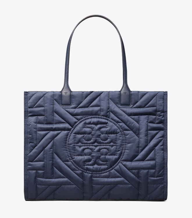 Royal Navy Tory Burch Ella Basketweave Women's Tote Bags | OUTLET-07938519