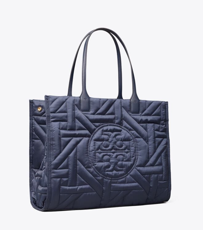 Royal Navy Tory Burch Ella Basketweave Women\'s Tote Bags | OUTLET-07938519