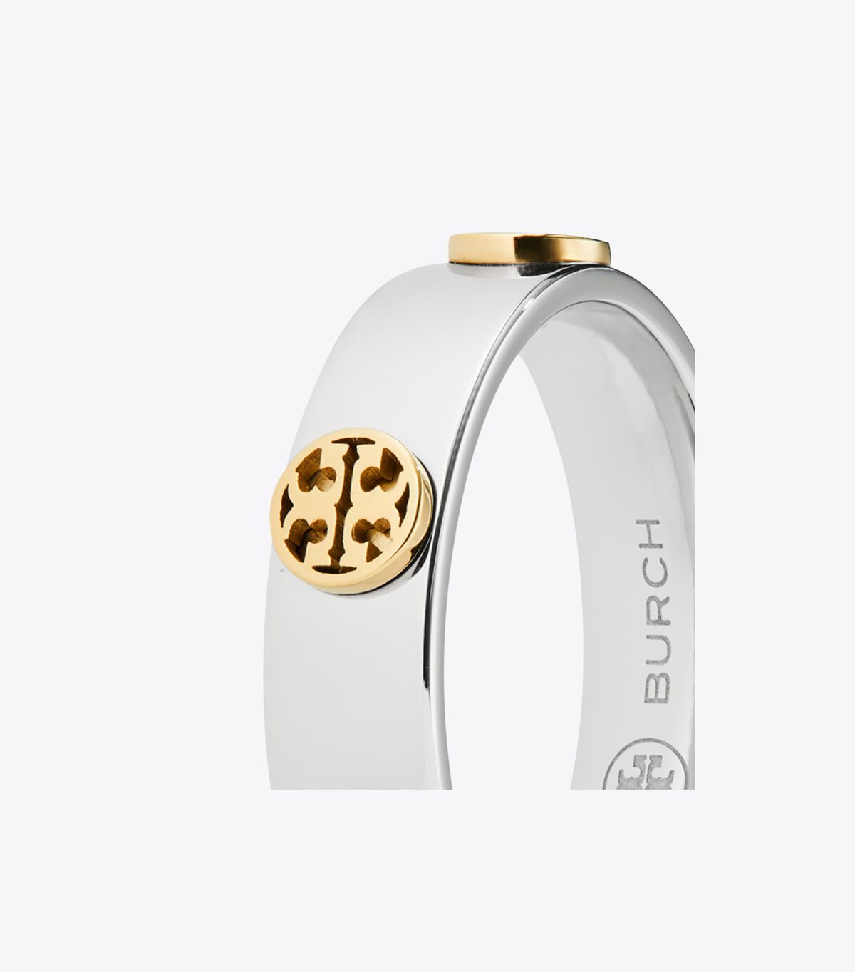 Silver / Gold Tory Burch Miller Stud Women's Ring | OUTLET-28913749