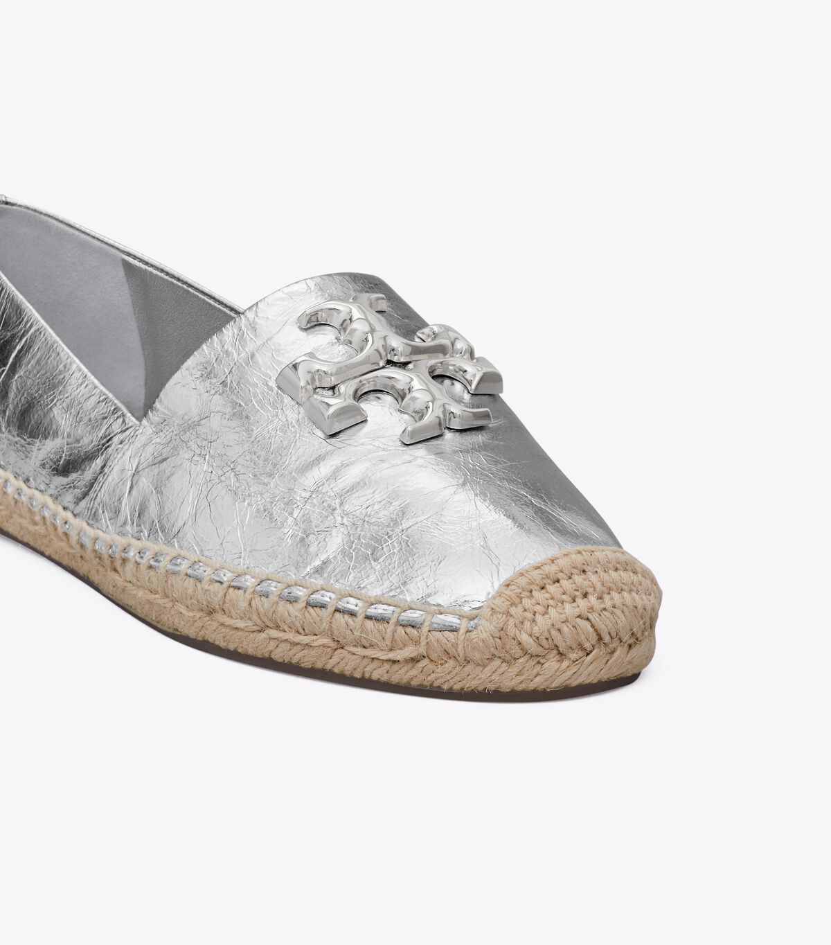 Silver Tory Burch Eleanor Women's Espadrille | OUTLET-96350419