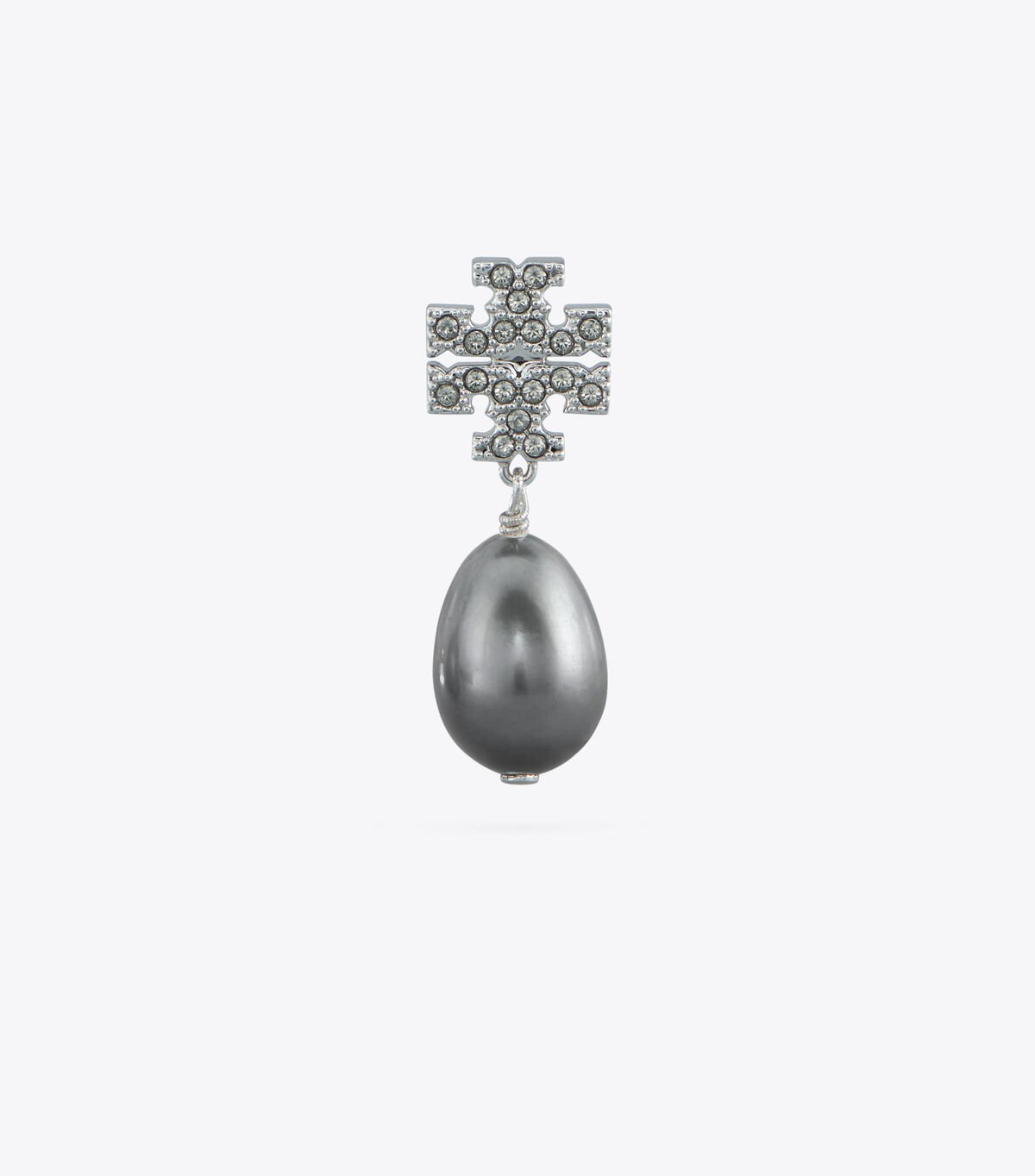 Silver Tory Burch Kira Pavé Pearl Drop Women's Earrings | OUTLET-01496759