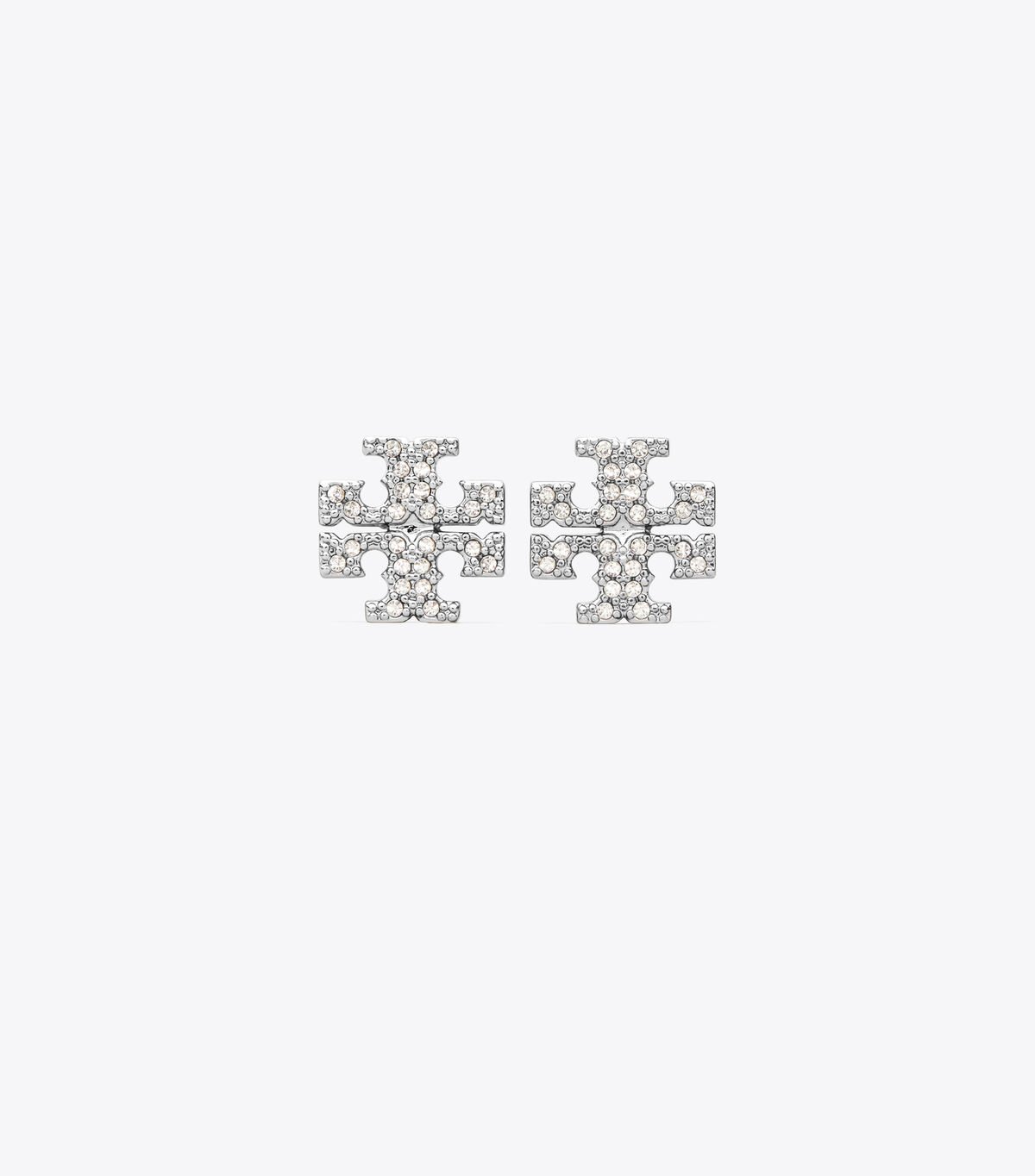 Silver Tory Burch Kira Pavé Stud Women\'s Earrings | OUTLET-50829619