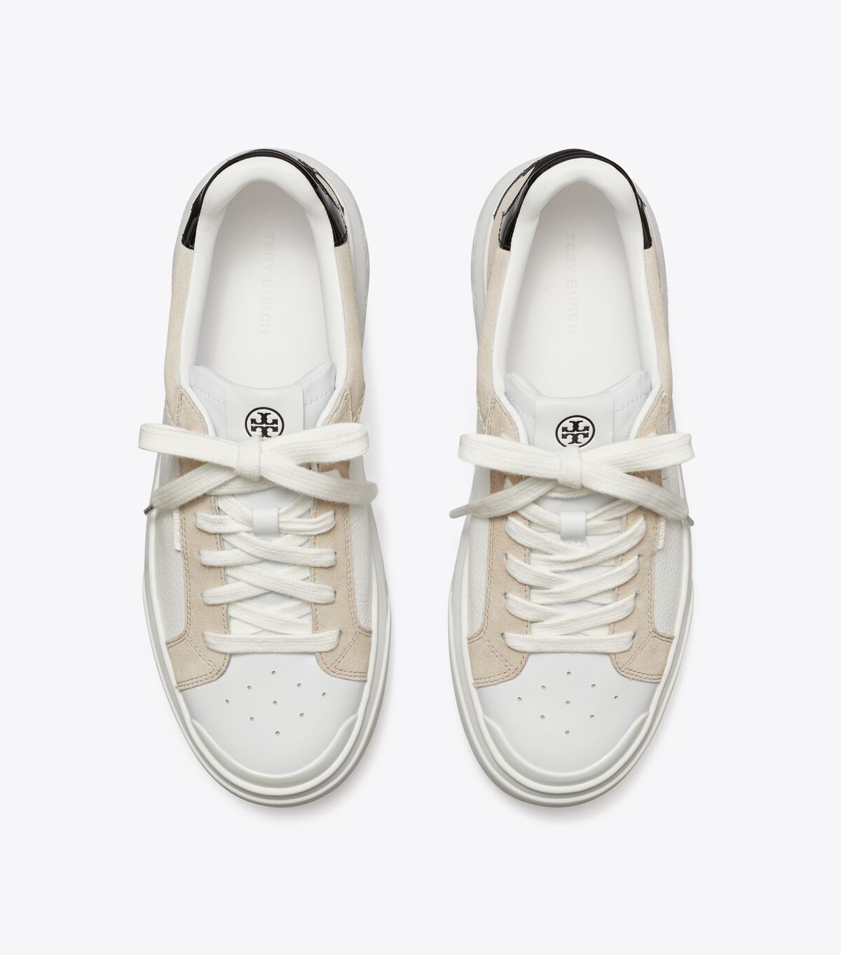 Titanium White / Black Tory Burch Ladybug Women's Sneakers | OUTLET-70381469