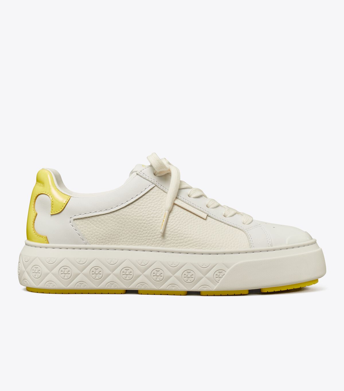 Titanium White / Yellow Tory Burch Ladybug Women's Sneakers | OUTLET-07638519