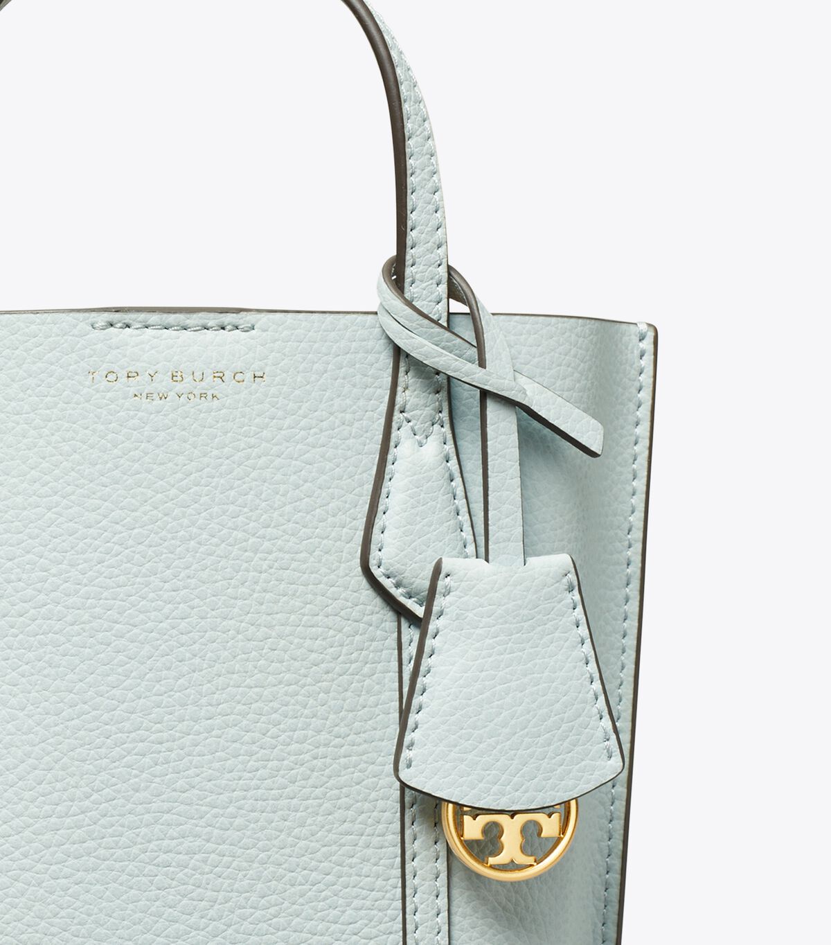 Turquoise / Grey Tory Burch Mini Perry Women's Tote Bags | OUTLET-59648019