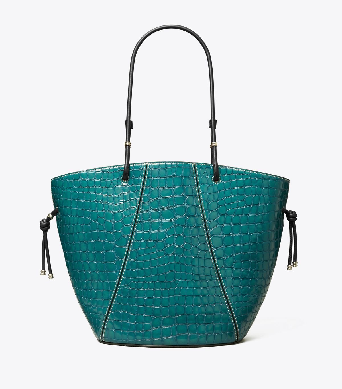 Turquoise Tory Burch Spaghetti Strap Embossed Women's Tote Bags | OUTLET-91583479