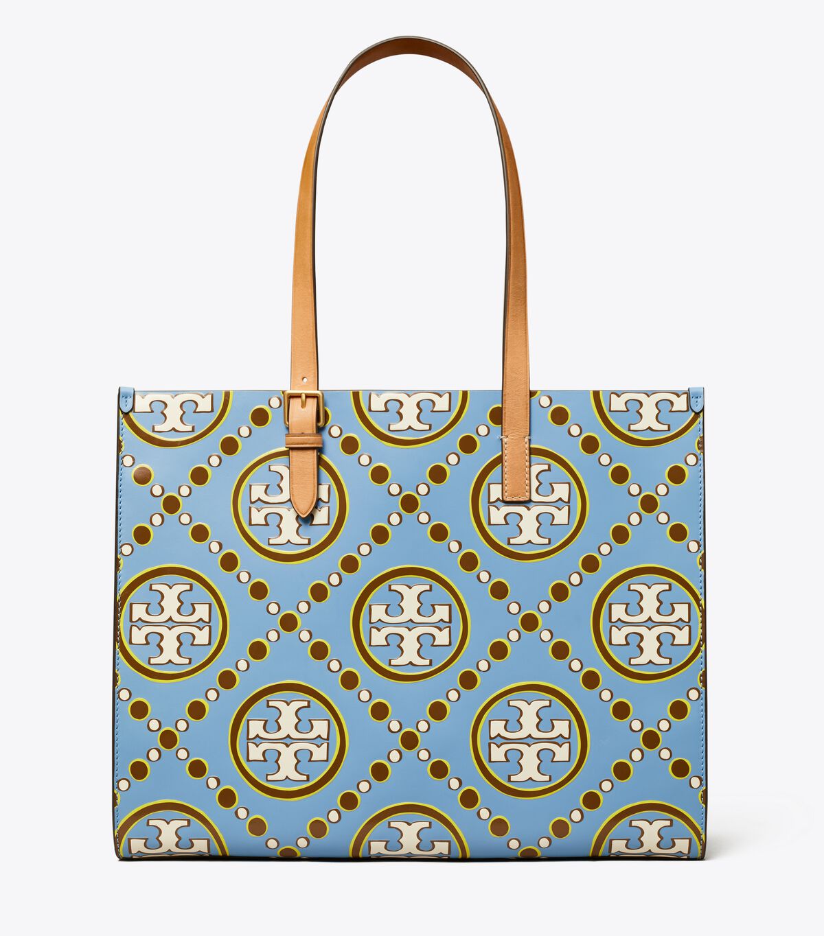 White / Blue Tory Burch T Monogram Women's Tote Bags | OUTLET-04512879