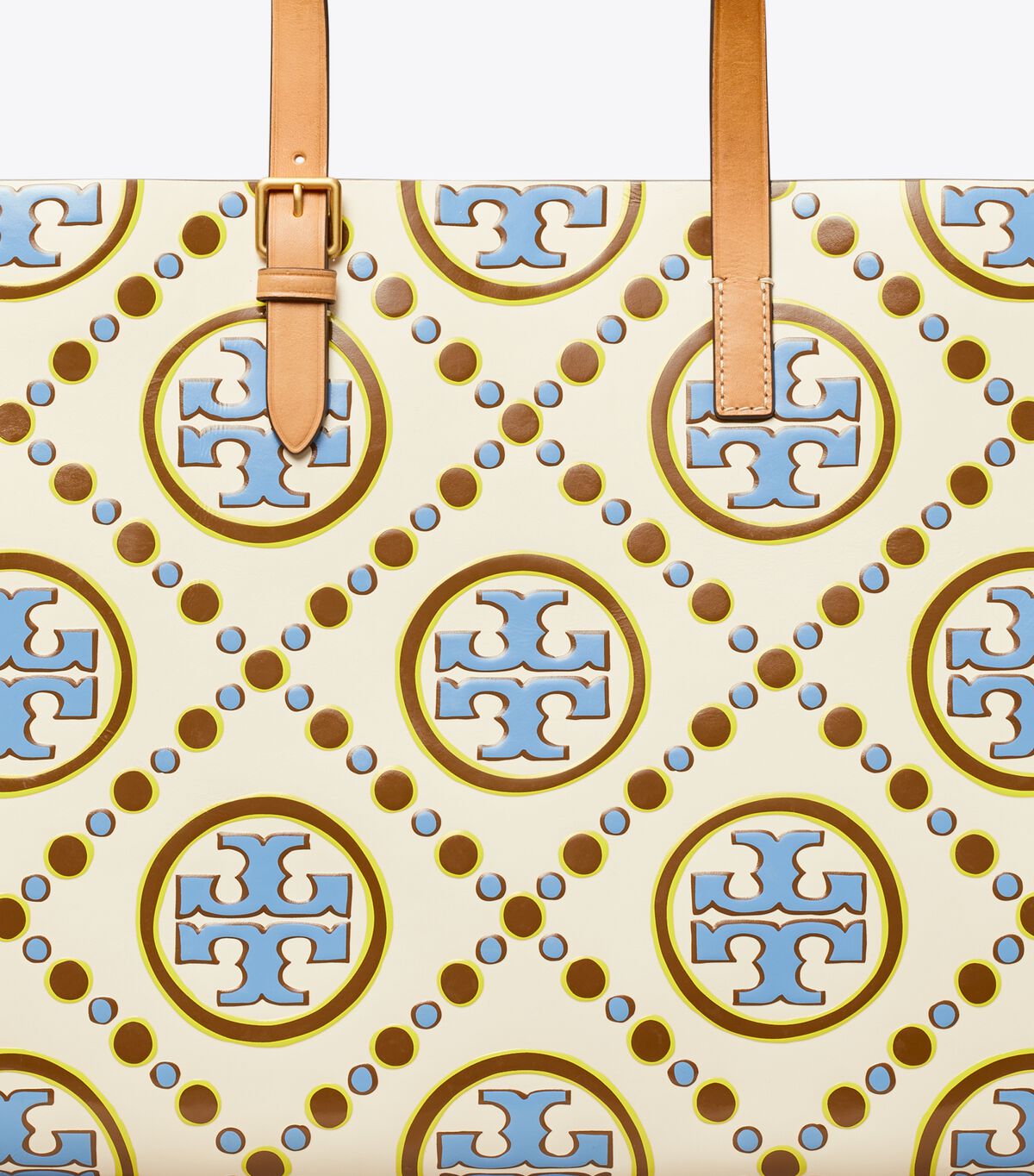 White / Blue Tory Burch T Monogram Women's Tote Bags | OUTLET-04512879