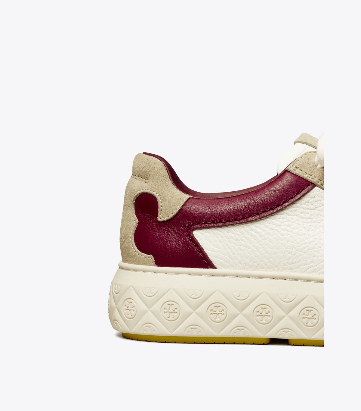 White / Burgundy Tory Burch Ladybug Women's Sneakers | OUTLET-64705319