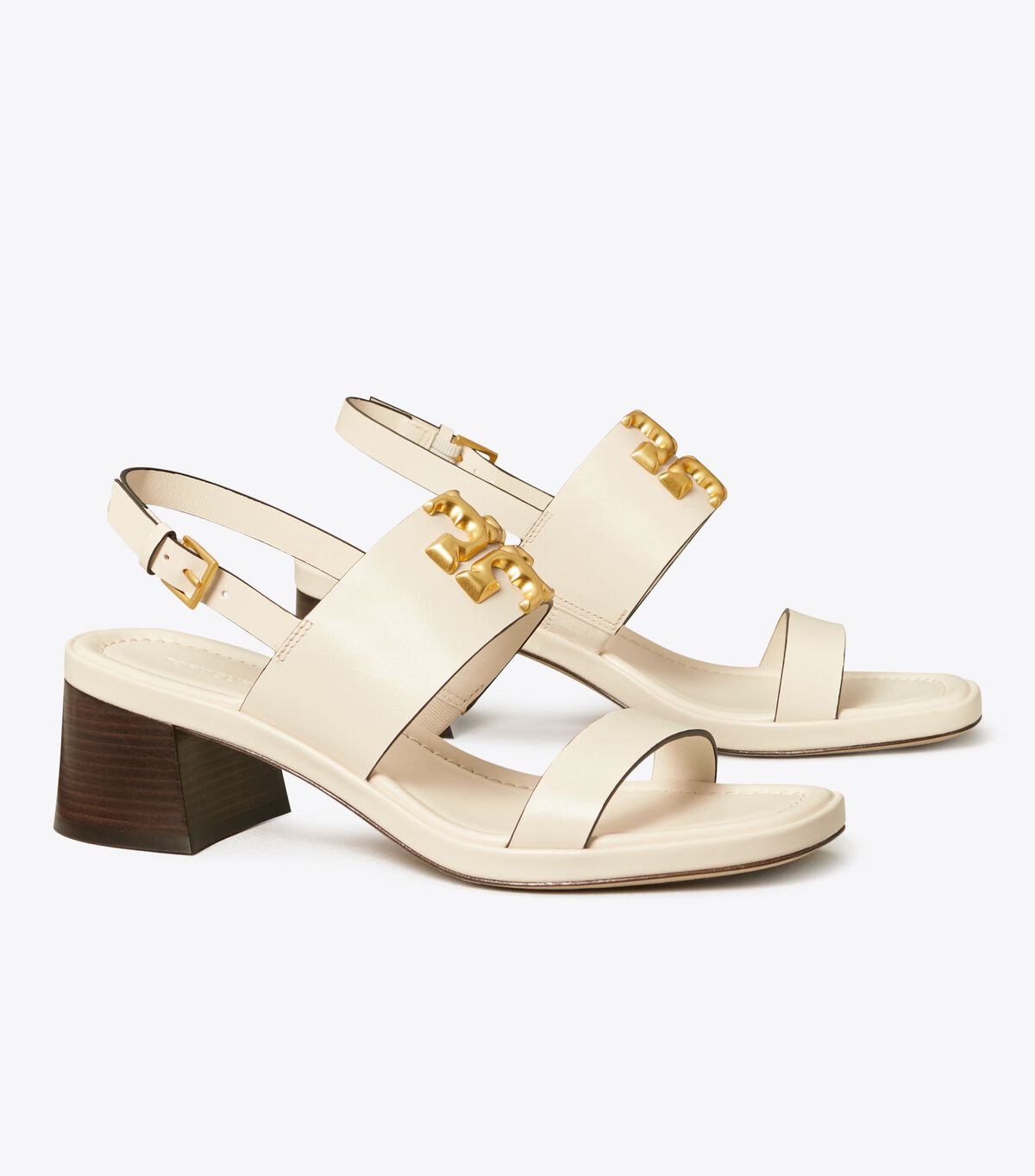 White Tory Burch Eleanor Women\'s Heels | OUTLET-01842979