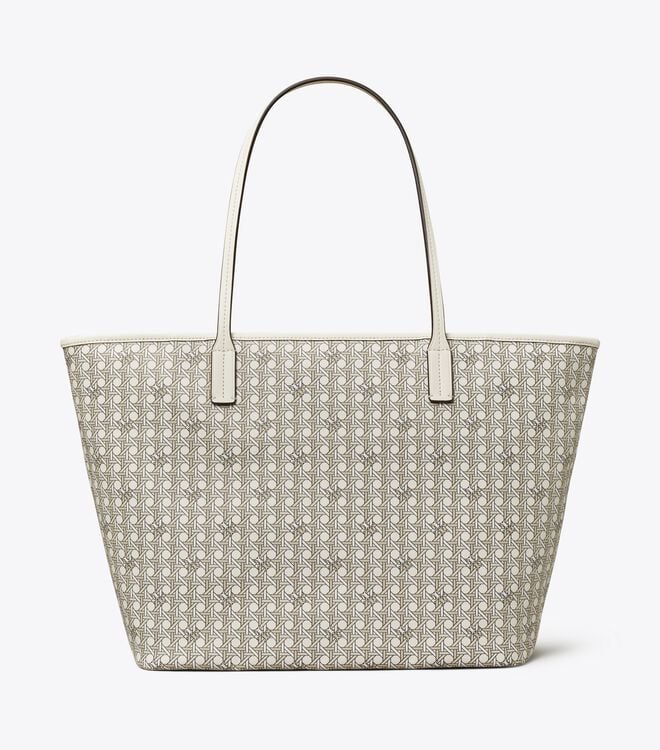 White Tory Burch Ever-ready Zip Women's Tote Bags | OUTLET-83425109