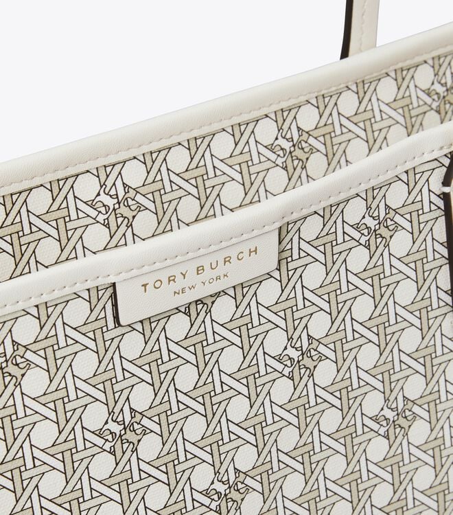 White Tory Burch Ever-ready Zip Women's Tote Bags | OUTLET-83425109