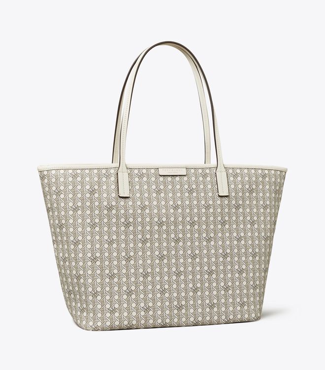 White Tory Burch Ever-ready Zip Women\'s Tote Bags | OUTLET-83425109