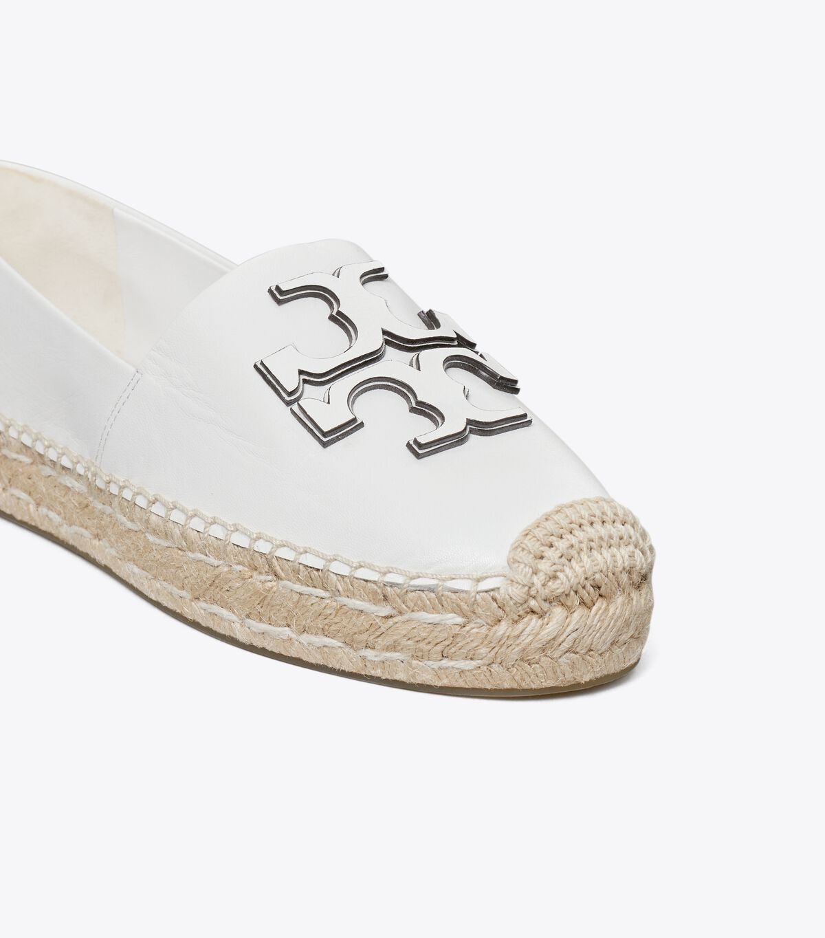 White Tory Burch Ines Platform Women's Espadrille | OUTLET-07158439