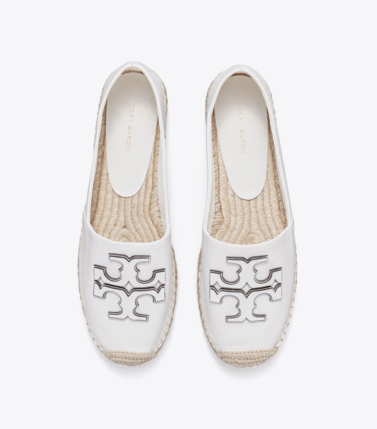 White Tory Burch Ines Platform Women's Espadrille | OUTLET-07158439