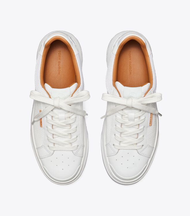 White Tory Burch Ladybug Women's Sneakers | OUTLET-54370989