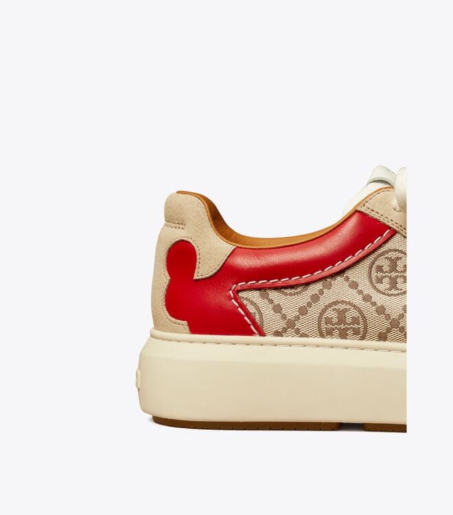 White Tory Burch T Monogram Ladybug Women's Sneakers | OUTLET-19628709