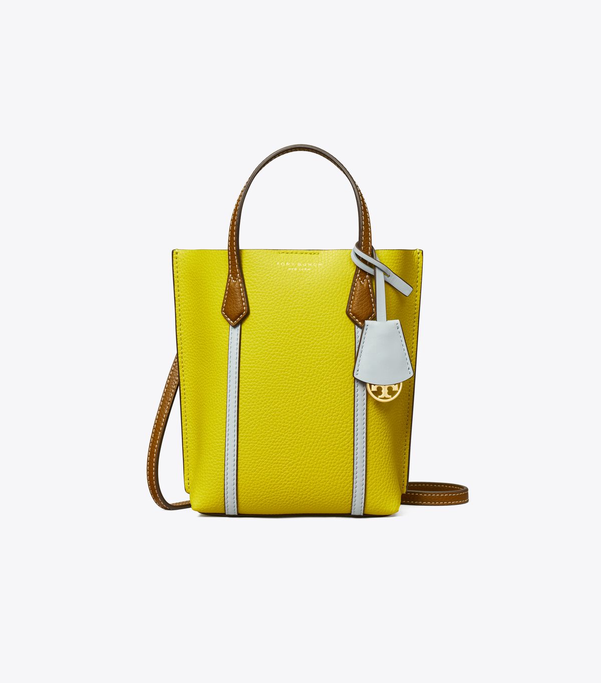 Yellow Green / Brown Tory Burch Perry Colorblock Women's Mini Bag | OUTLET-19586329