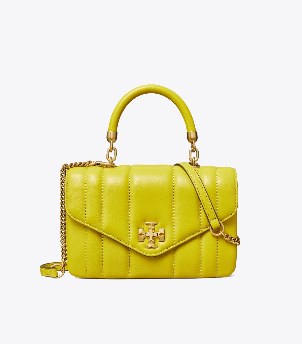 Yellow Green Tory Burch Mini Kira Women's Satchel Bags | OUTLET-69012489