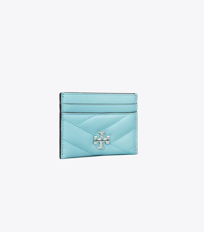 Azure Tory Burch Kira Chevron Women's Card Case | OUTLET-35624899