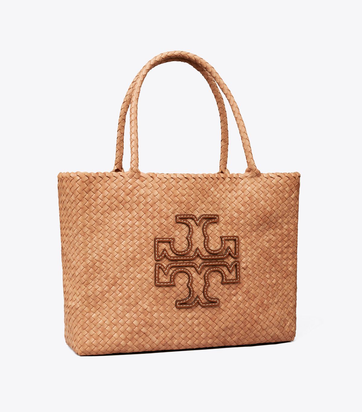 Beige Tory Burch Mcgraw Dragon Woven Women's Tote Bags | OUTLET-80152379