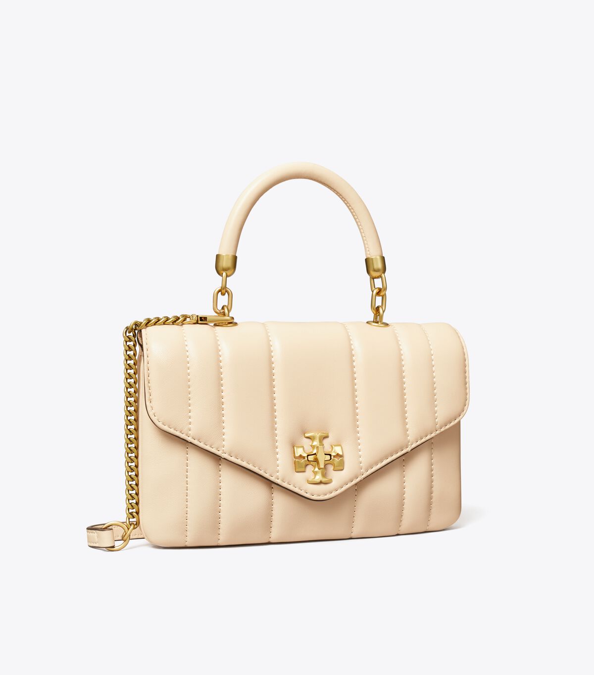 Beige Tory Burch Mini Kira Women's Satchel Bags | OUTLET-65740139