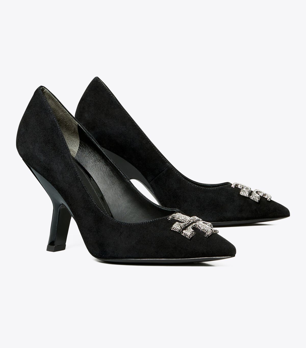 Black Tory Burch Eleanor Pavé Women's Heels | OUTLET-09851349