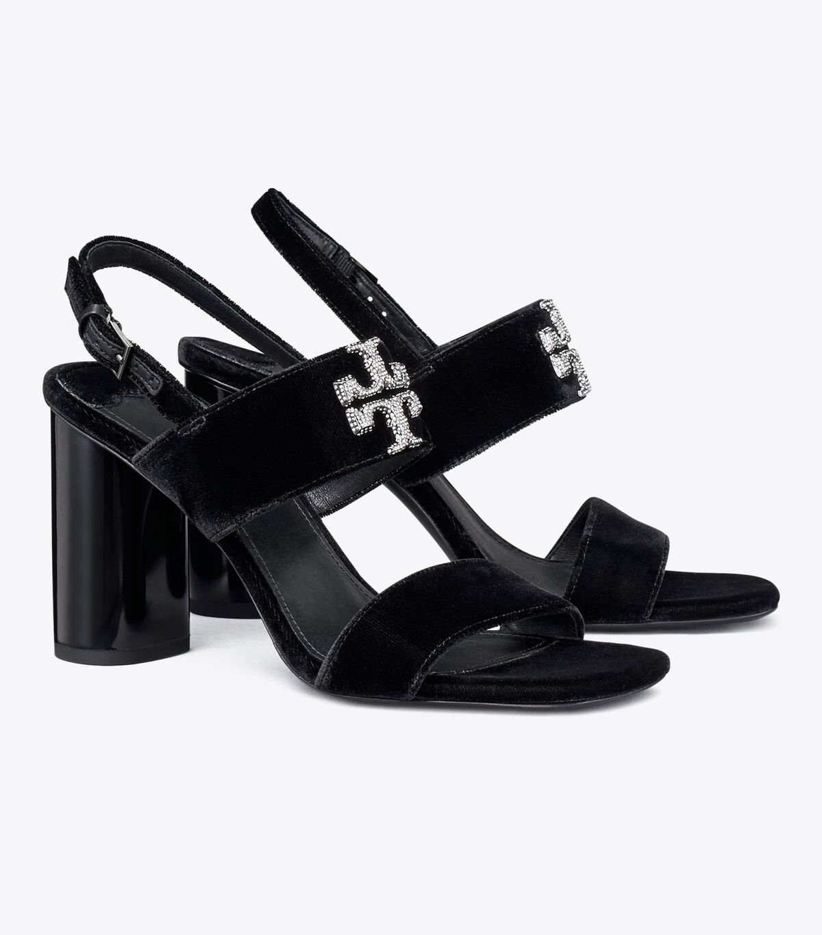 Black Tory Burch Eleanor Pavé Women's Heels | OUTLET-59073419