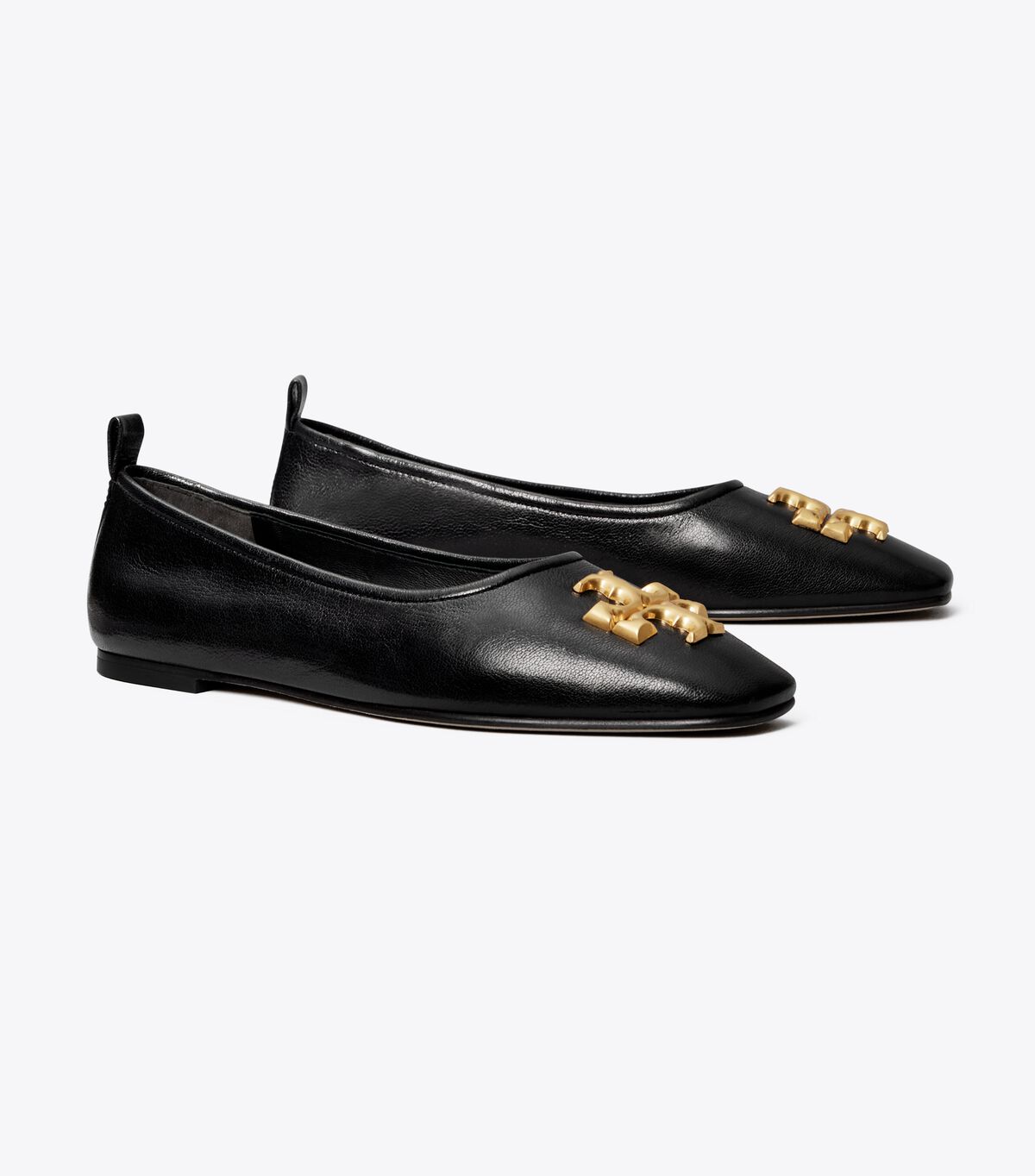 Black Tory Burch Eleanor Women's Ballet Flats | OUTLET-94257369