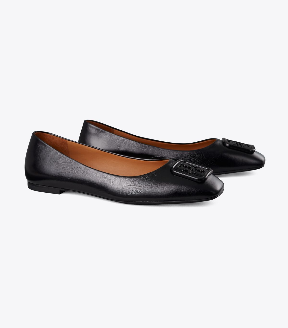 Black Tory Burch Georgia Women's Ballet Flats | OUTLET-60534919