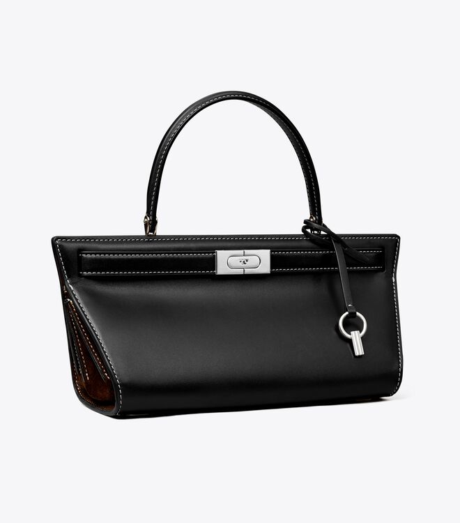 Black Tory Burch Lee Radziwill Women's Satchel Bags | OUTLET-27196389