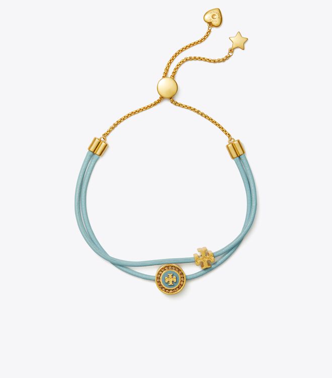 Blue Multicolor Tory Burch Kira Enamel Pavé Slider Women's Bracelet | OUTLET-76492039