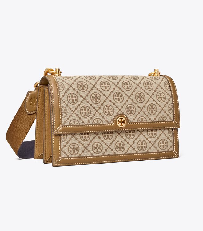 Brown Tory Burch T Monogram Women's Shoulder Bags | OUTLET-32907469