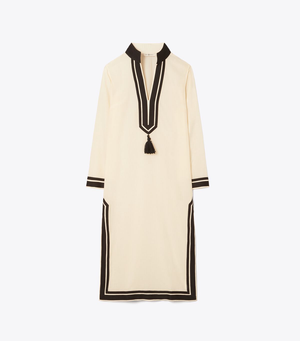 Cream / Black Tory Burch Tory Midi Women's Dress | OUTLET-71065899