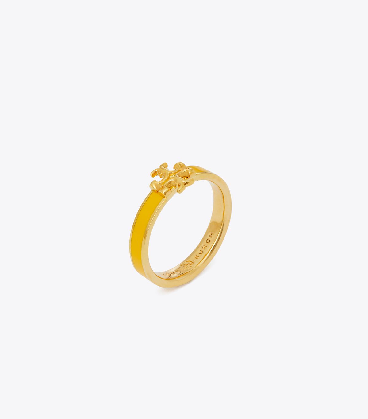 Gold / Yellow Tory Burch Kira Enamel Women's Ring | OUTLET-02785969