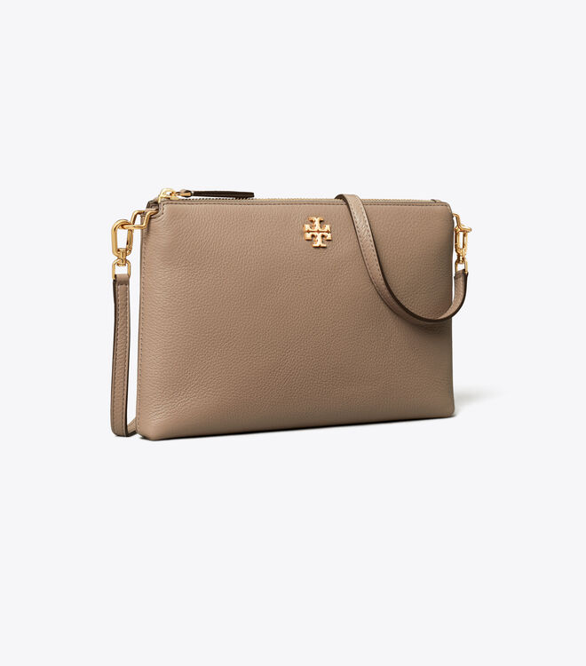 Grey Tory Burch Mercer Pebbled Zip Women's Crossbody Bags | OUTLET-31289409