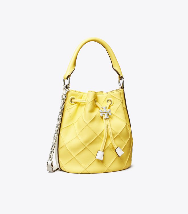 Lemon / White Tory Burch Fleming Soft Women's Mini Bag | OUTLET-92375189