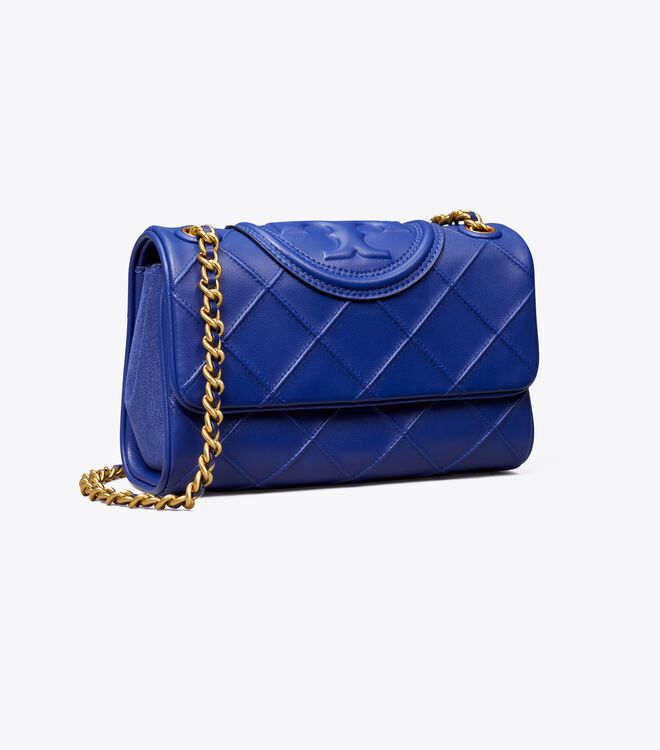 Navy Tory Burch Small Fleming Soft Convertible Women's Shoulder Bags | OUTLET-31297459