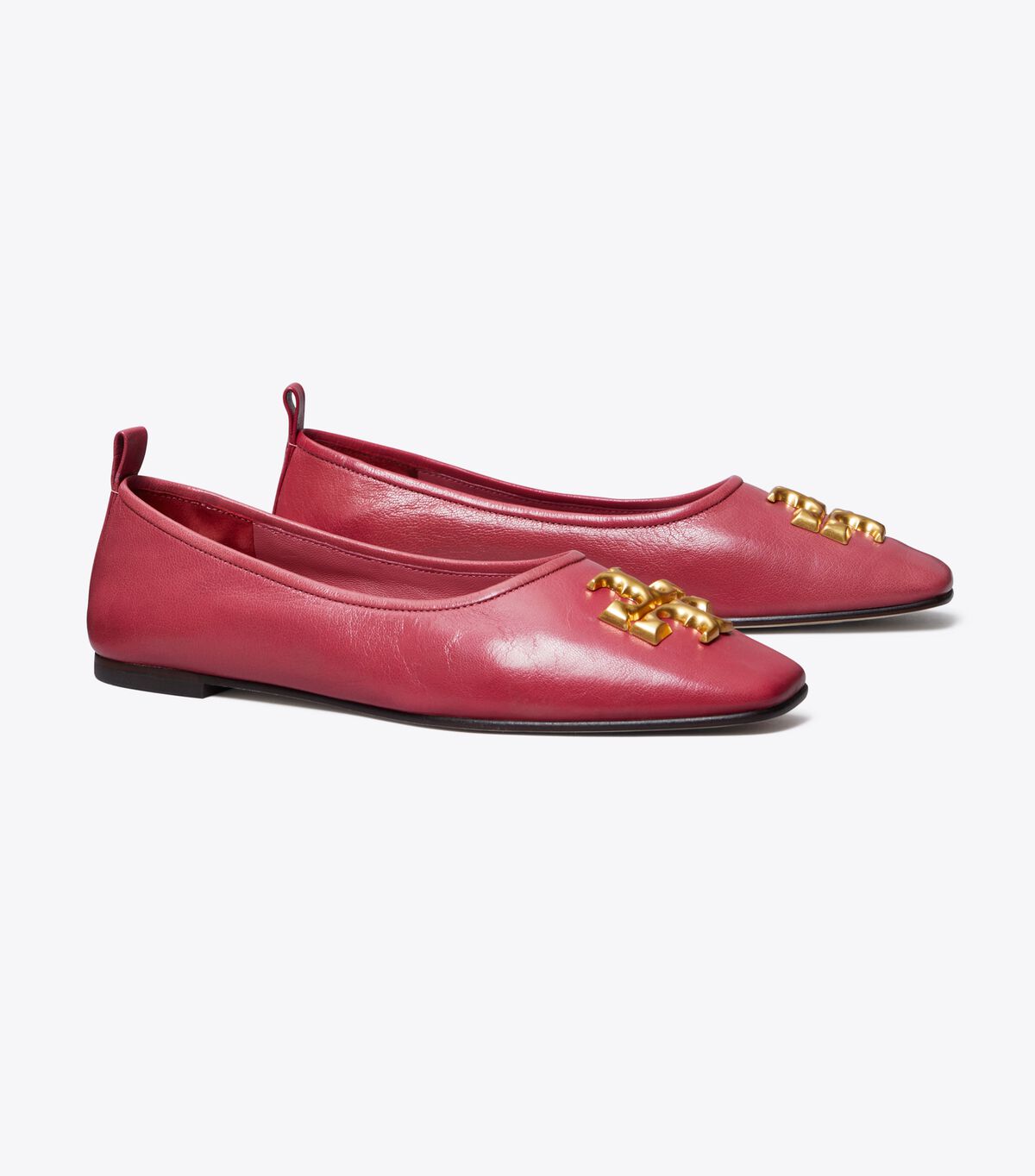 Red Tory Burch Eleanor Women's Ballet Flats | OUTLET-25031489