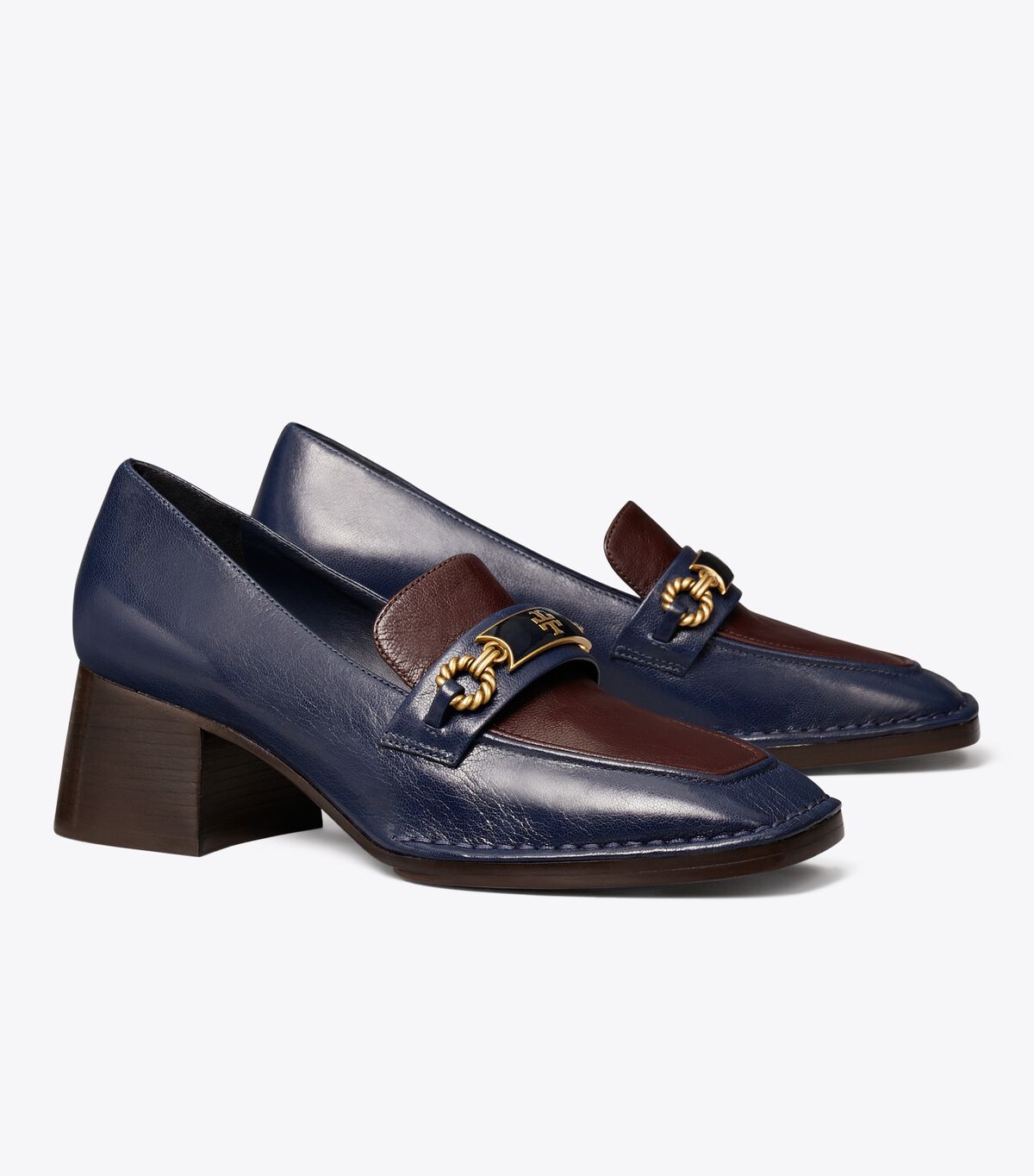 Royal Navy / Purple Tory Burch Perrine Women's Loafers | OUTLET-63045289