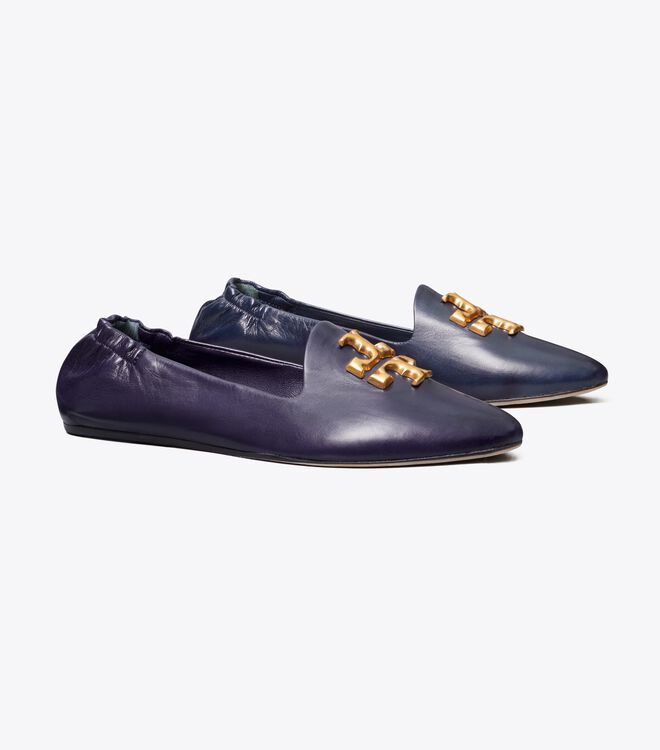 Royal Navy Tory Burch Eleanor Women's Ballet Flats | OUTLET-01279469