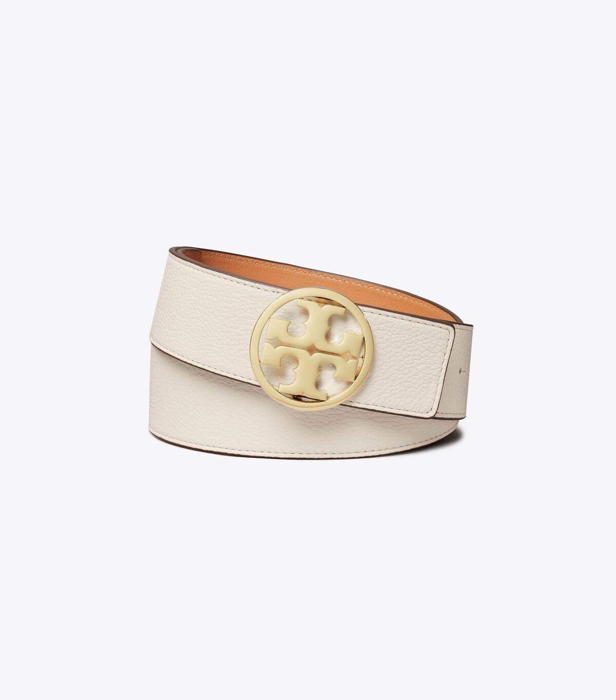 White / Beige / Gold Tory Burch 1.5" Miller Reversible Women's Belts | OUTLET-79165349