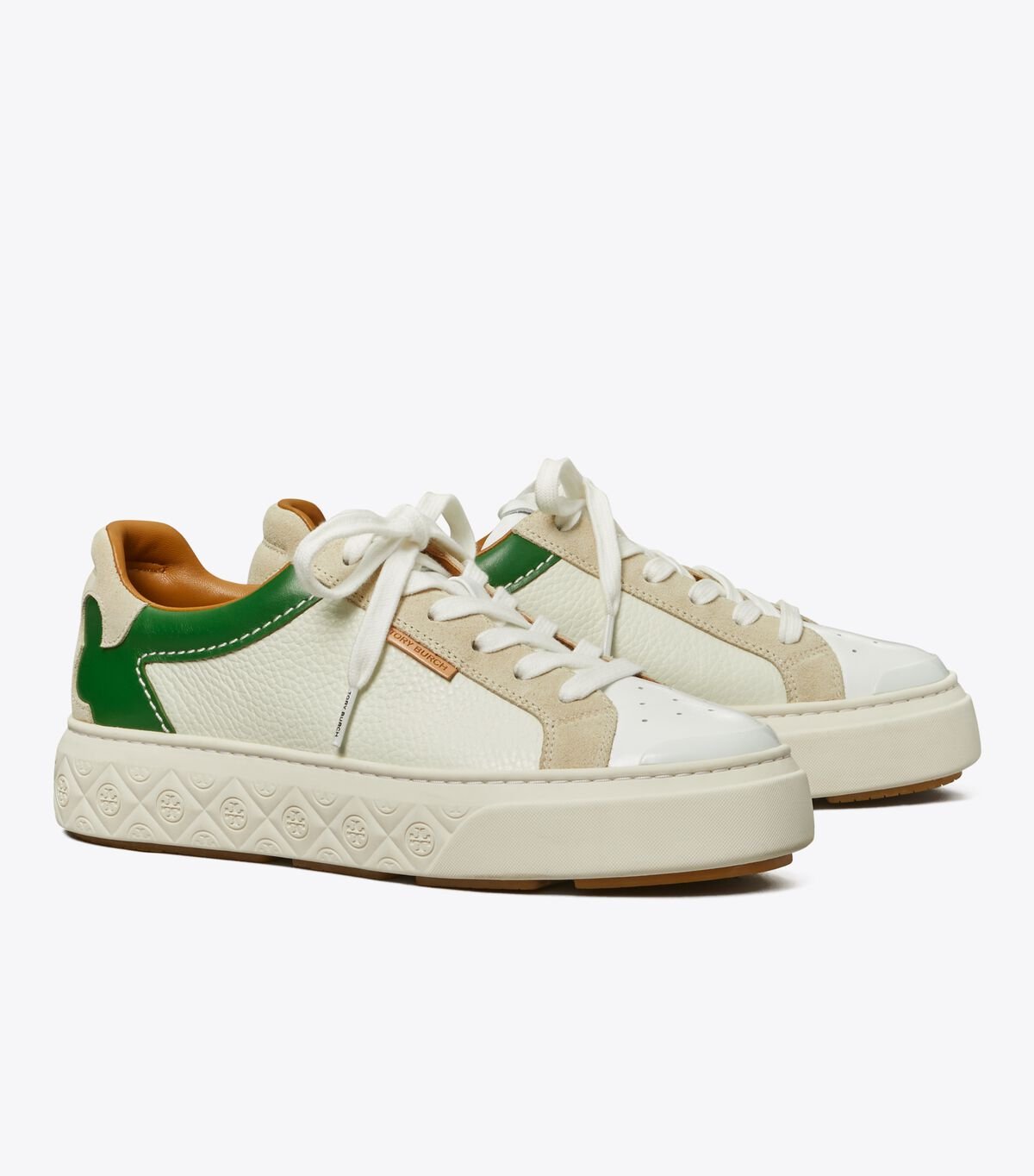 White / Cream / Green Tory Burch Ladybug Women's Sneakers | OUTLET-39504179